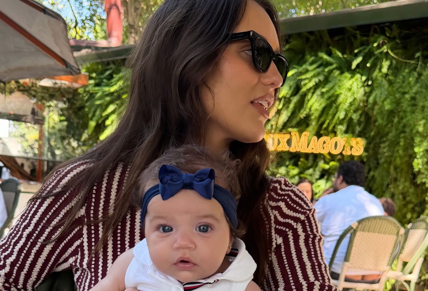 Rafa Kalimann parabeniza mulheres com fotos fofas com a filha, Zuza