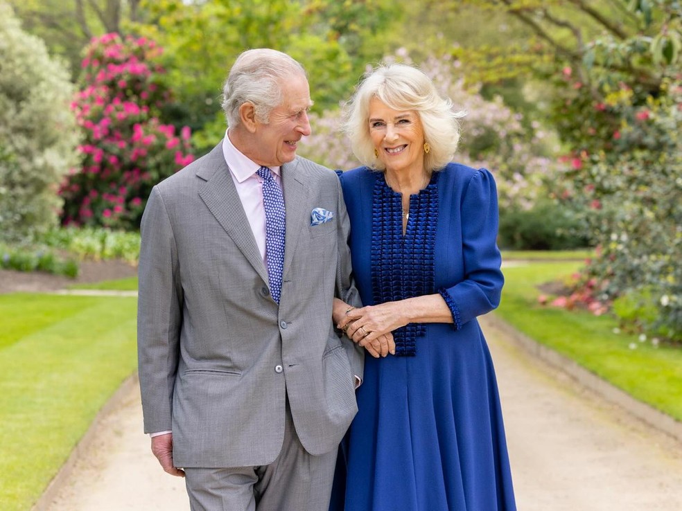 Rei Charles III e rainha Camila — Foto: Reprodução/Instagram