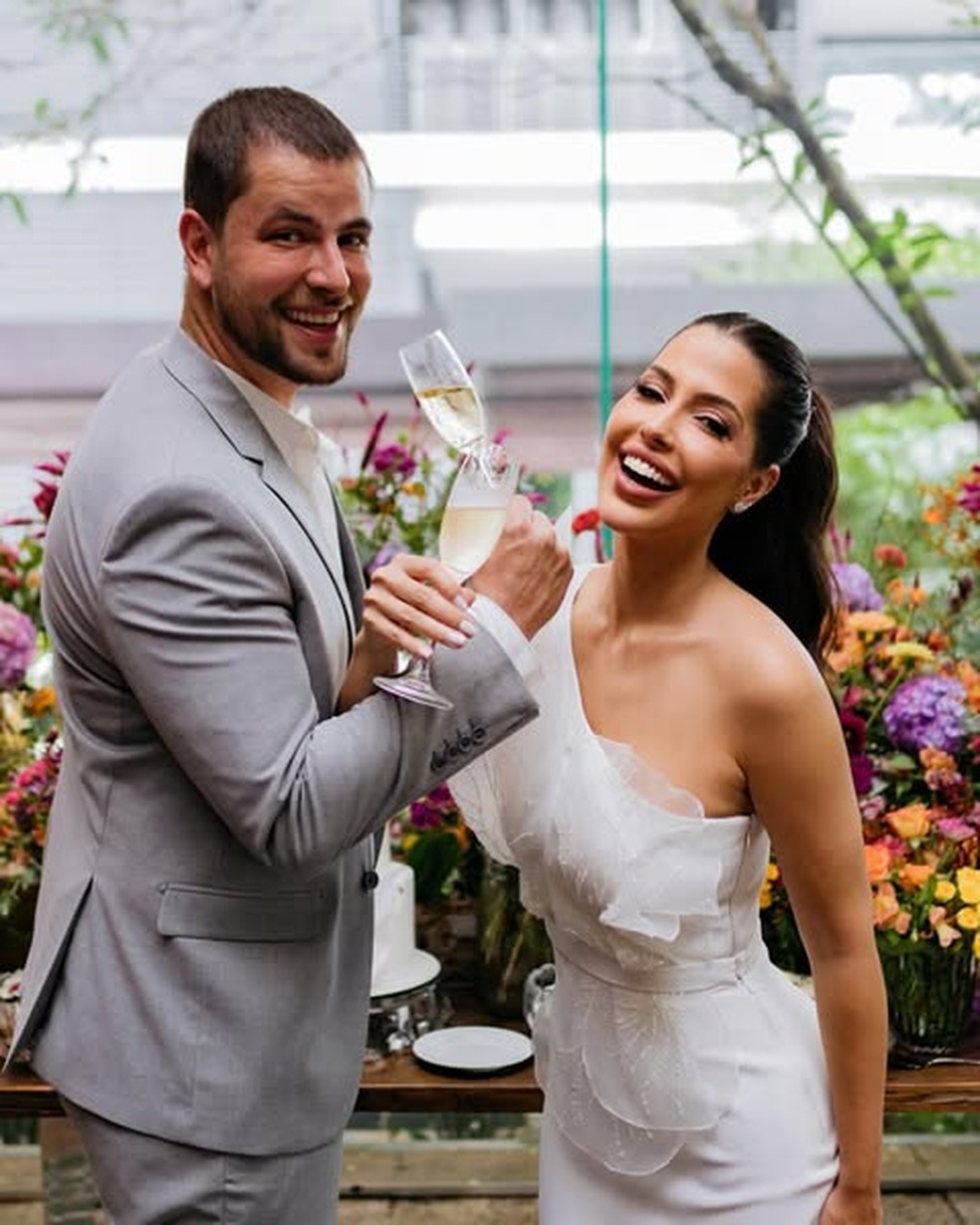 Gustavo e Lais — Foto: Eric Corbacho/Divulgação