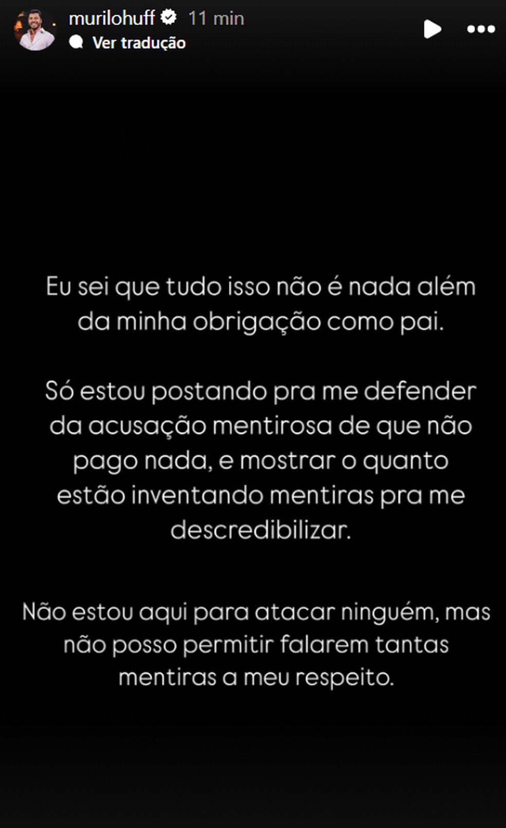 Murilo Huff desmente mãe de Marília Mendonça — Foto: Reprodução/Instagram