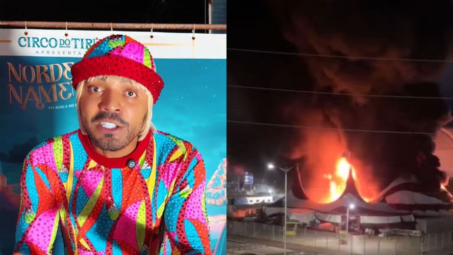 Incêndio atinge Circo do Tirullipa e humorista lamenta: 'O picadeiro ...