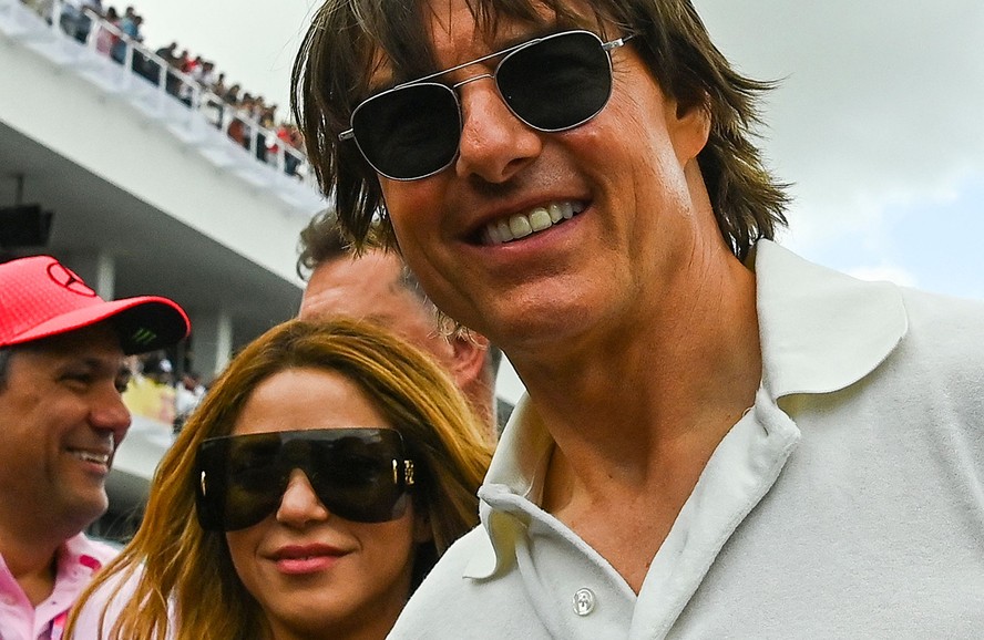 Shakira e Tom Cruise se encontraram na F1