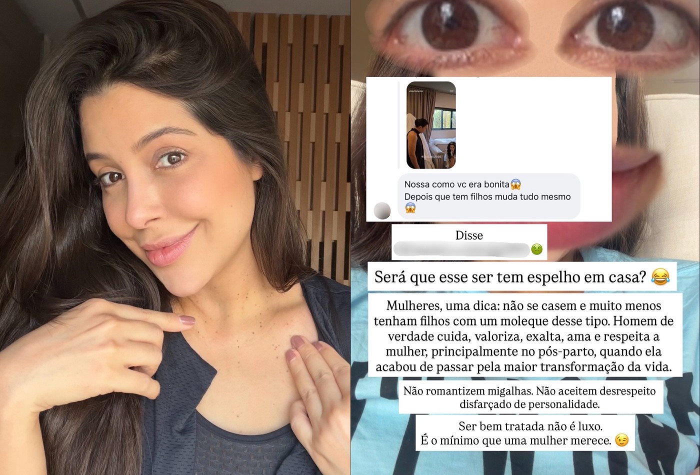 Laís Caldas expõe print de hater e dispara: 