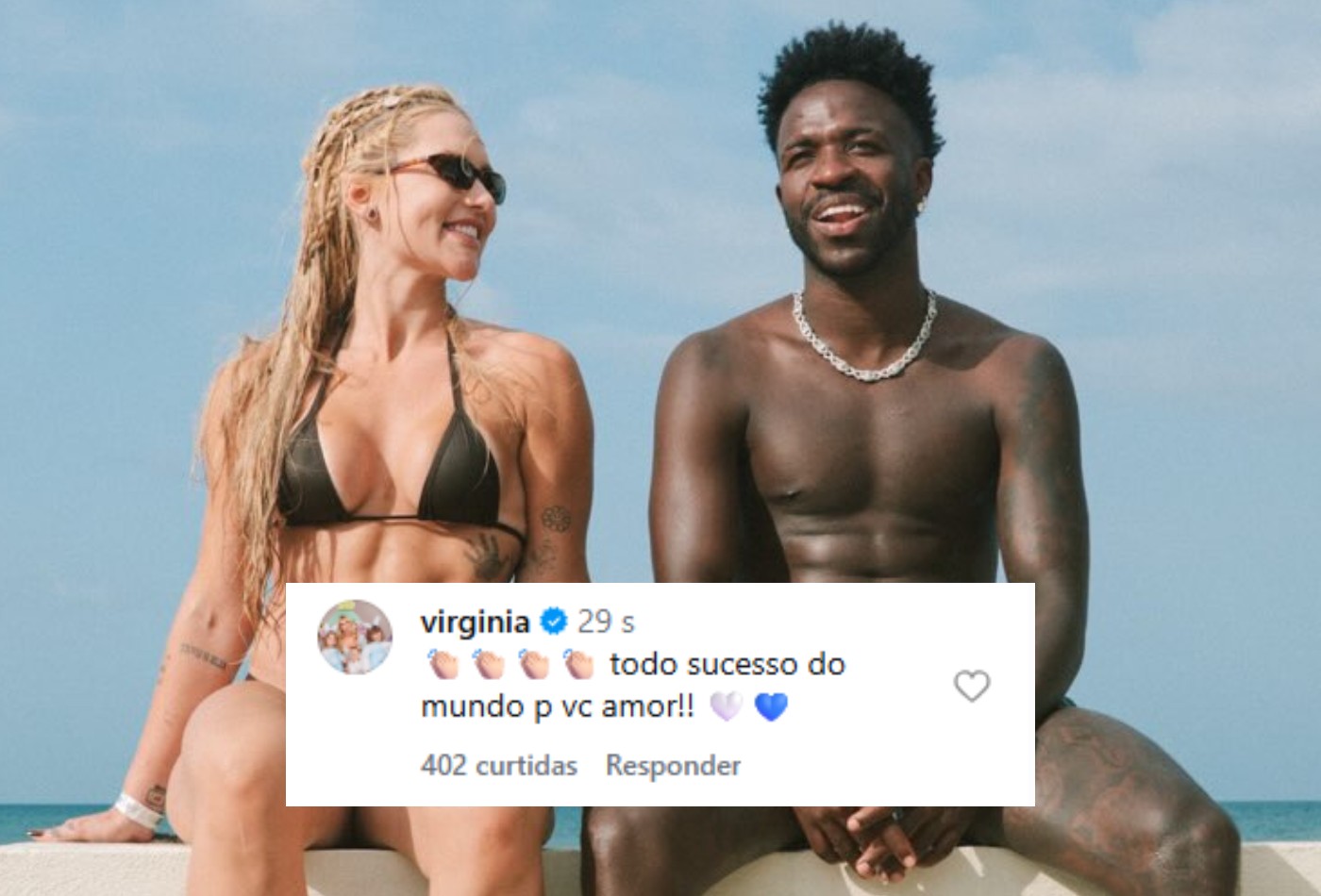 Virginia Fonseca comemora renovação de Vini Jr no Real Madrid: 