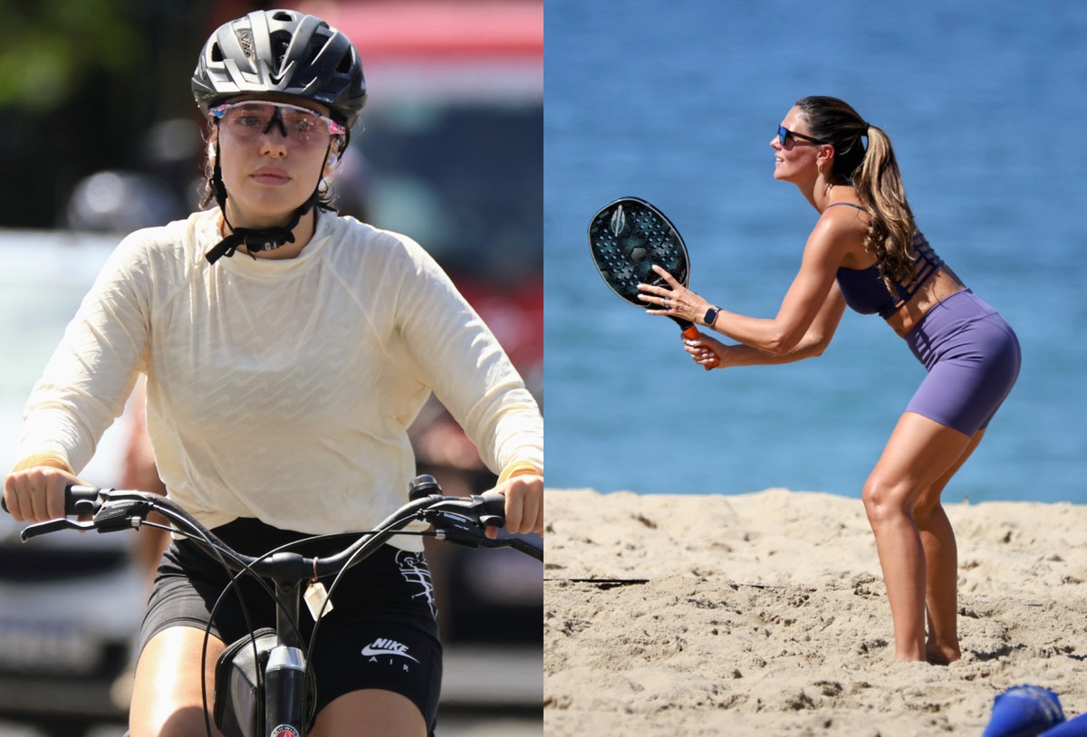 Marina Ruy Barbosa, Taís Araujo e mais famosos aproveitam o sábado de sol para se exercitar