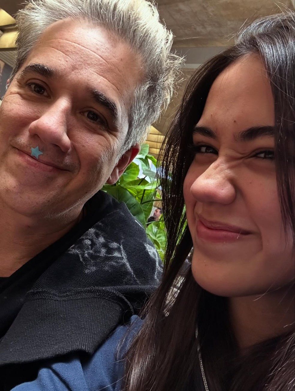 Rogério Flausino e Nina — Foto: Reprodução/Instagram