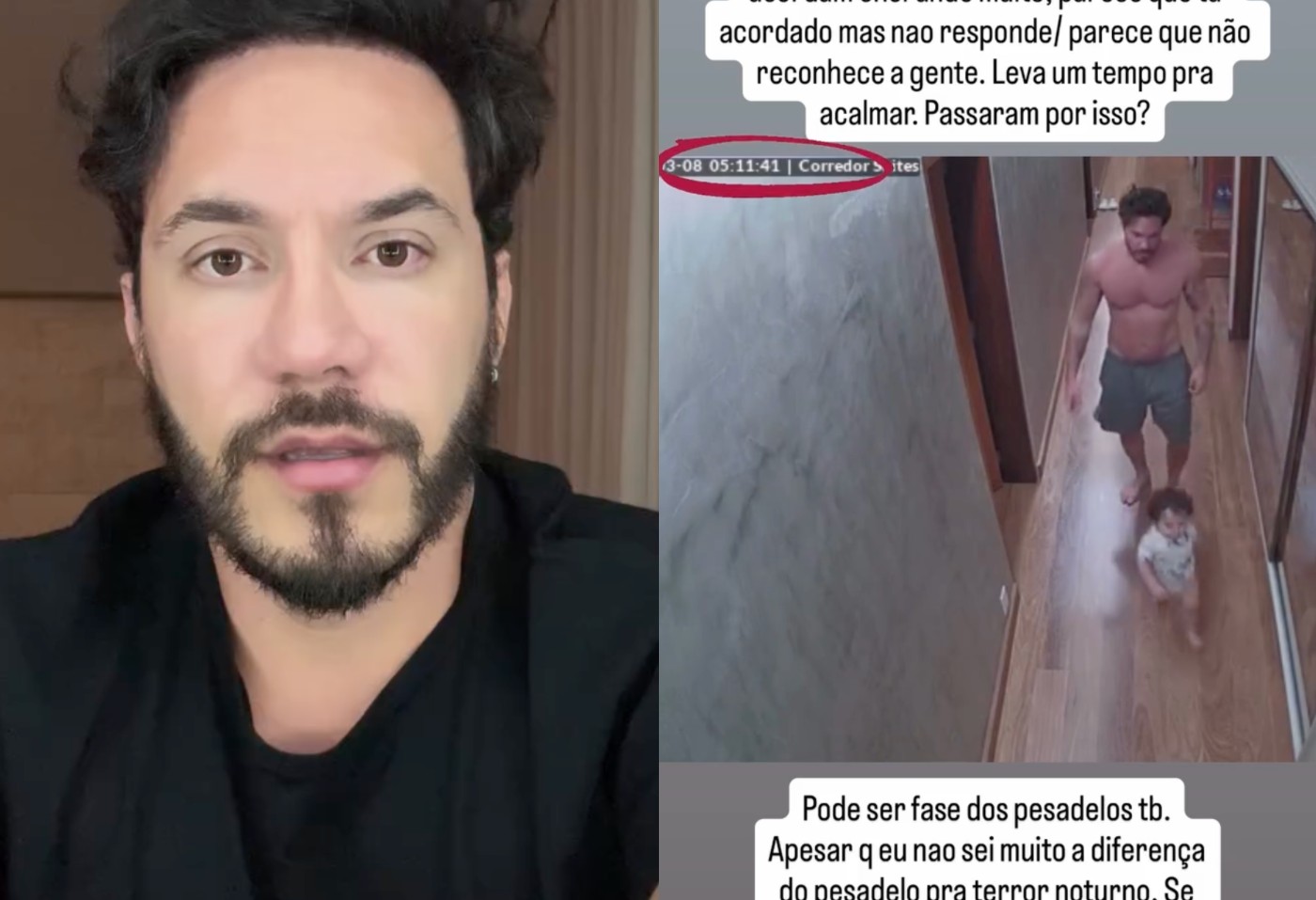 Filho de Eliezer e Viih Tube tem episódio de choro durante a madrugada e preocupa o ex-BBB