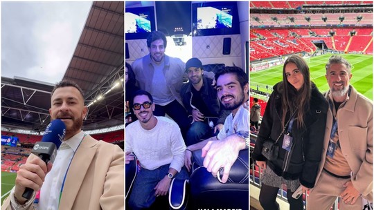 Fred, Gabriel David, Mion e mais assistem final da Champions League em Londres; fotos 