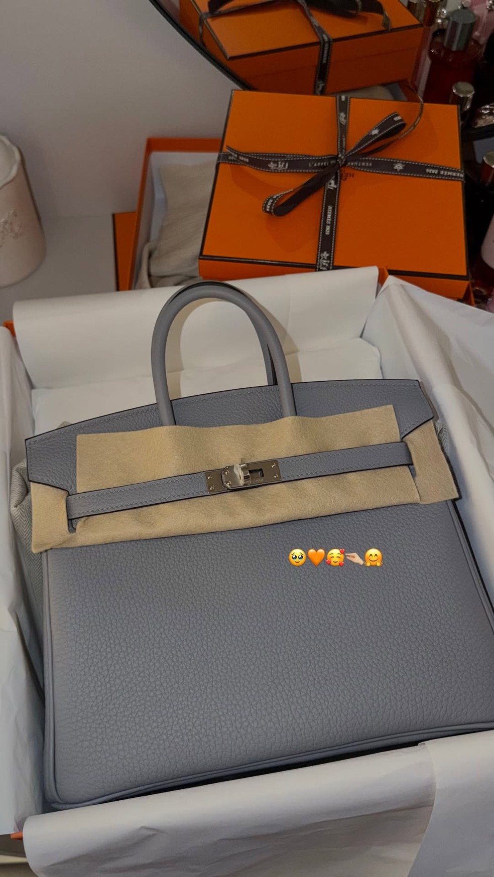 Gabriely Miranda ostenta nova bolsa de grife avaliada em R$ 122 mil — Foto: Reprodução/Instagram