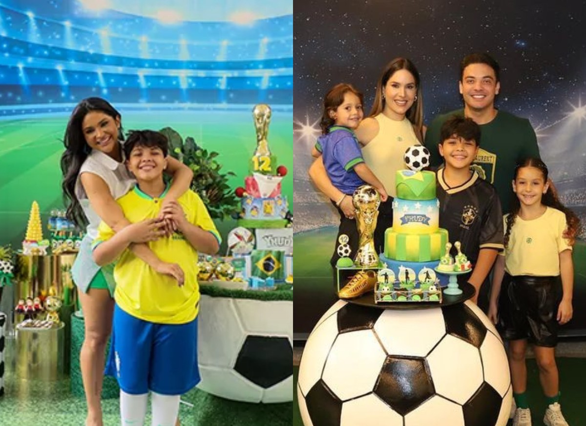 Foto: Wesley Safadão levou o filho Yhudy e sobrinhos para conhecer