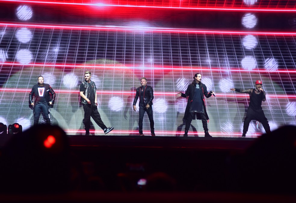 Backstreet Boys faz show em SP — Foto: Leo Franco/AgNews