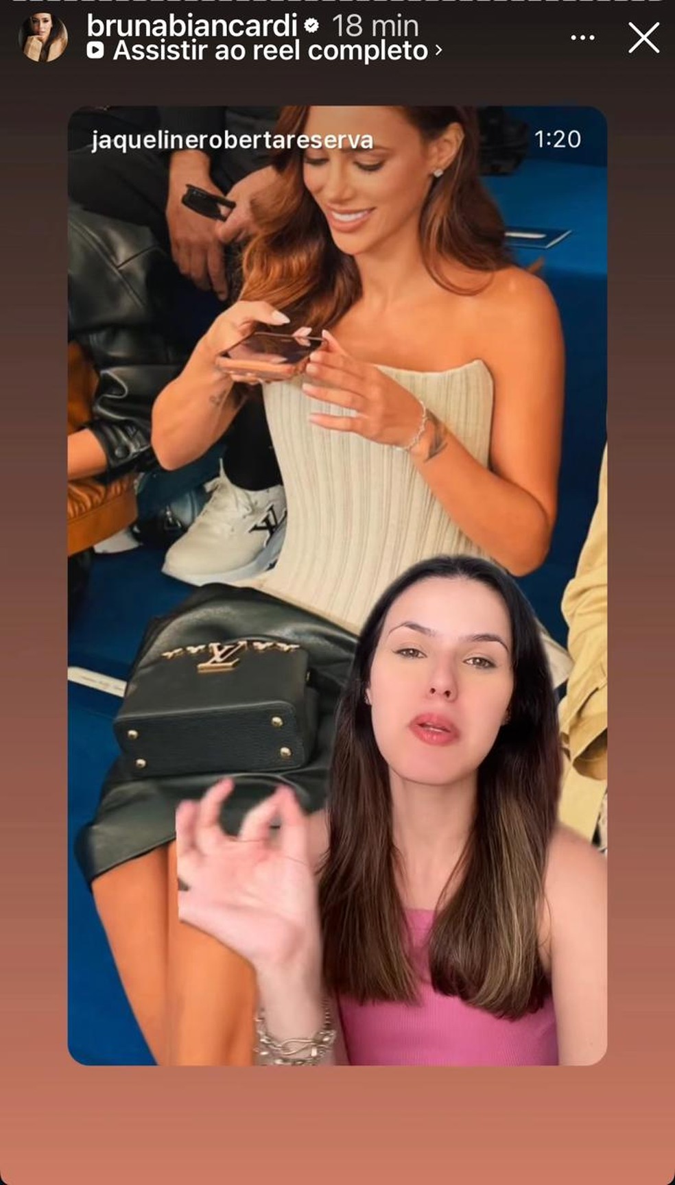Stories Bruna Biancardi — Foto: Reprodução/ Instagram