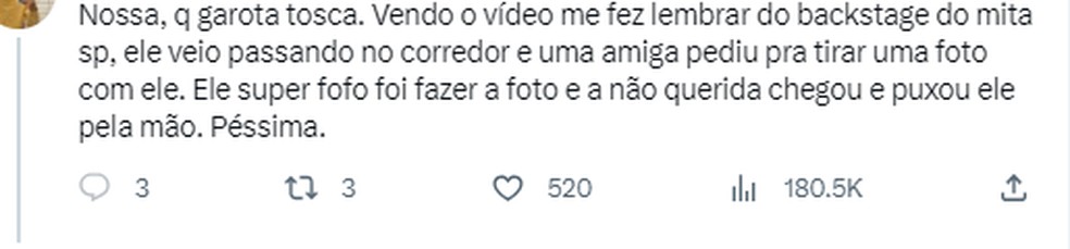 Isabeli Fontana é criticada nas redes sociais após comentário sobre NX Zero — Foto: Reprodução/Twitter 