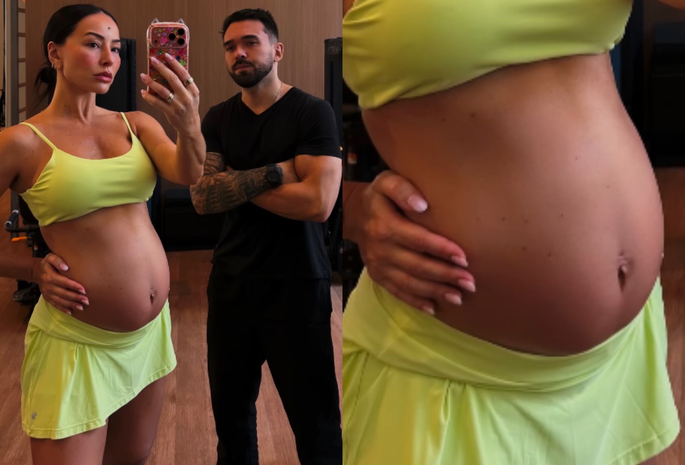 Grávida, Sabrina Sato exibe barrigão em foto pós-treino