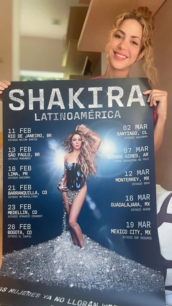Shakira anuncia shows no Brasil em 2025; saiba datas, locais e preços