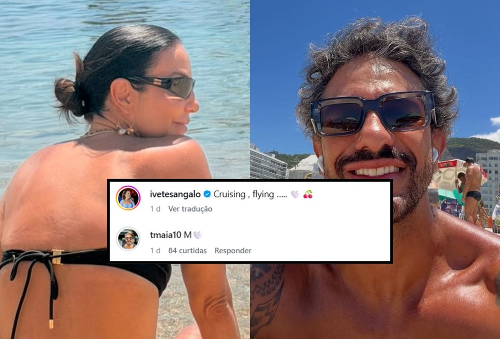Ivete Sangalo ganha comentário do namorado em foto de biquíni — Foto: Reprodução/Instagram
