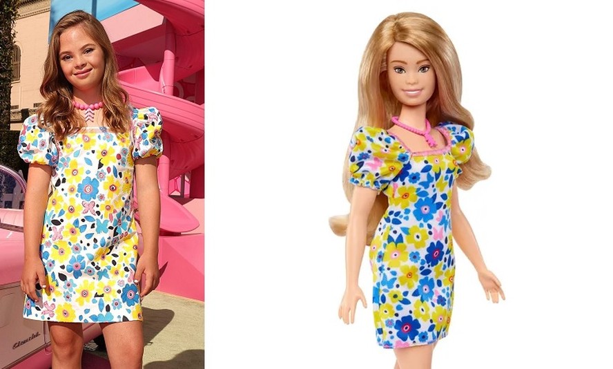 Sofia Sanchez se veste como primeira Barbie com Síndrome de Down