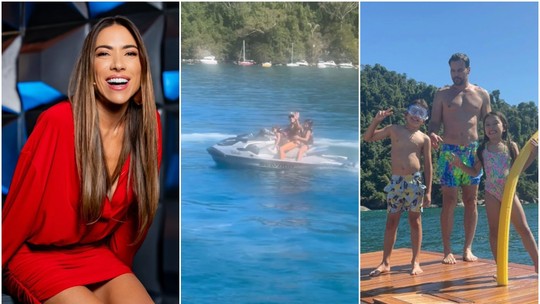 Patrícia Abravanel curte iate em família em meio a internação de Silvio Santos Patrícia Abravanel curte iate em família em meio a internação de Silvio Santos