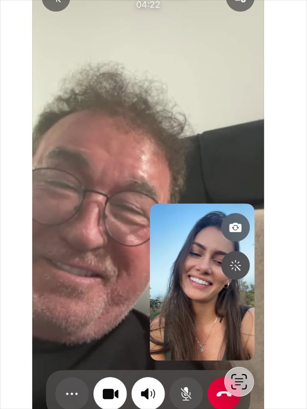 Amado Batista e Cálita Batista — Foto: Reprodução/Instagram