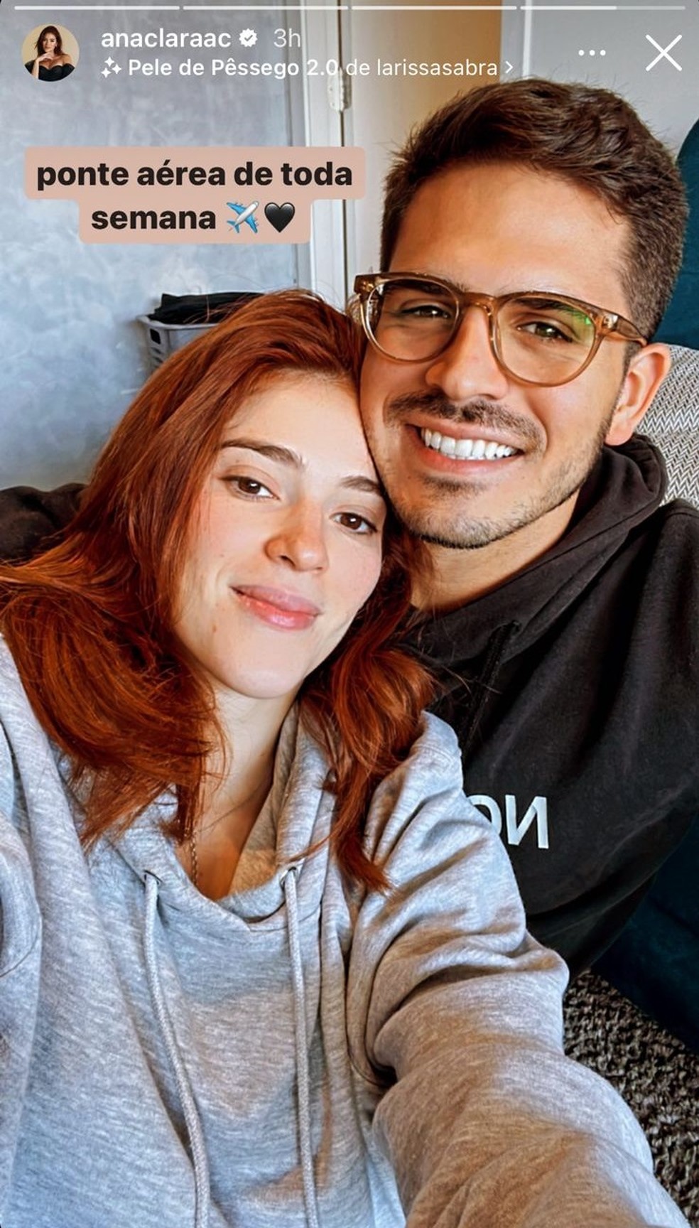 Ana Clara e o namorado, Bruno Tumoli — Foto: Reprodução/ Instagram