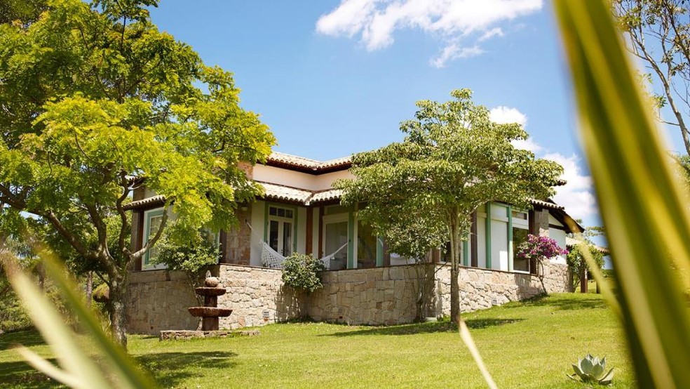 Hotel luxuoso no campo marca a renovação de votos de Maira Cardi e Thiago Nigro — Foto: Reprodução