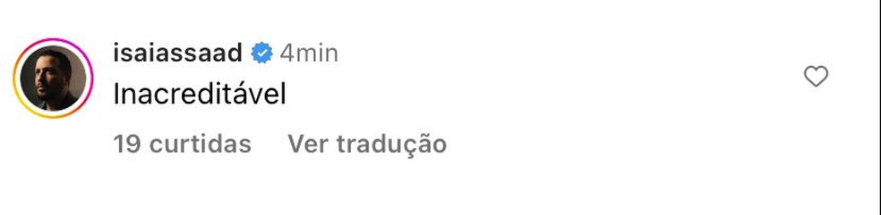 Post de Isaias Saad — Foto: Reprodução/Instagram