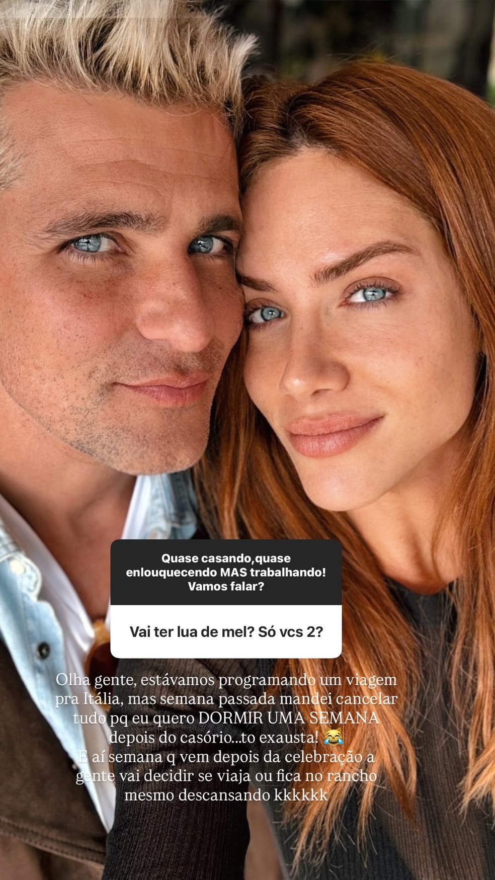 Giovanna Ewbank fala sobre planos de lua de mel com Bruno Gagliasso após novo casamento — Foto: Reprodução Instagram