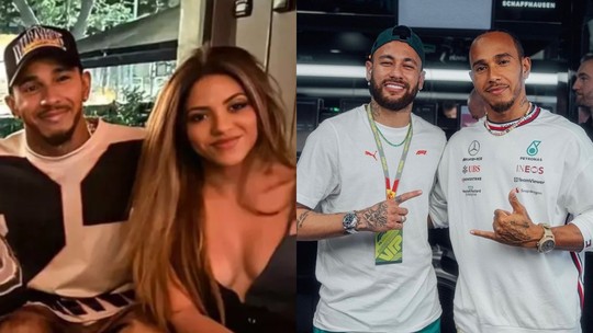 Amigo de Piqué, Neymar acompanha Shakira e Hamilton em noitada de Barcelona