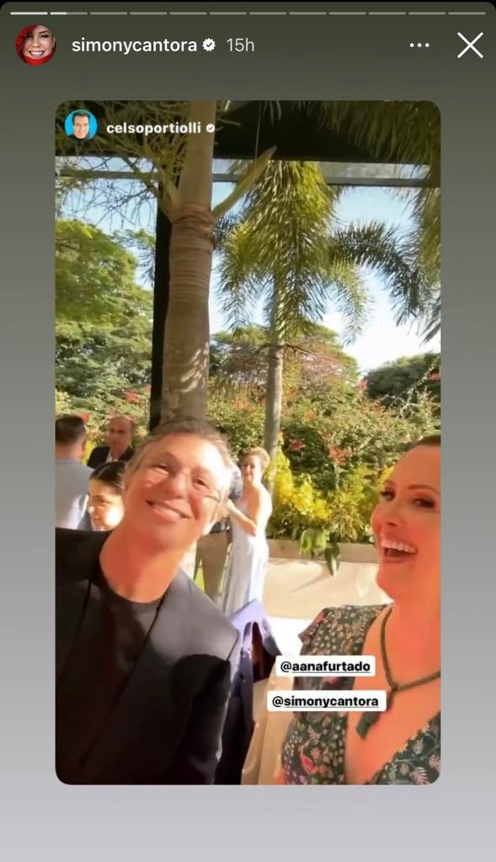 Boninho no casamento de Dr. Fernando Maluf — Foto: Reprodução/Instagram