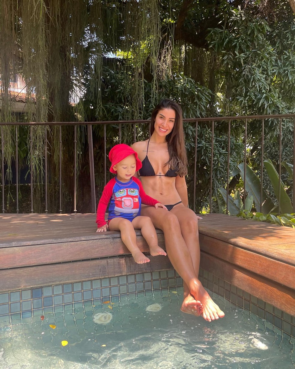 Bianca Andrade e o filho — Foto: Reprodução/Instagram