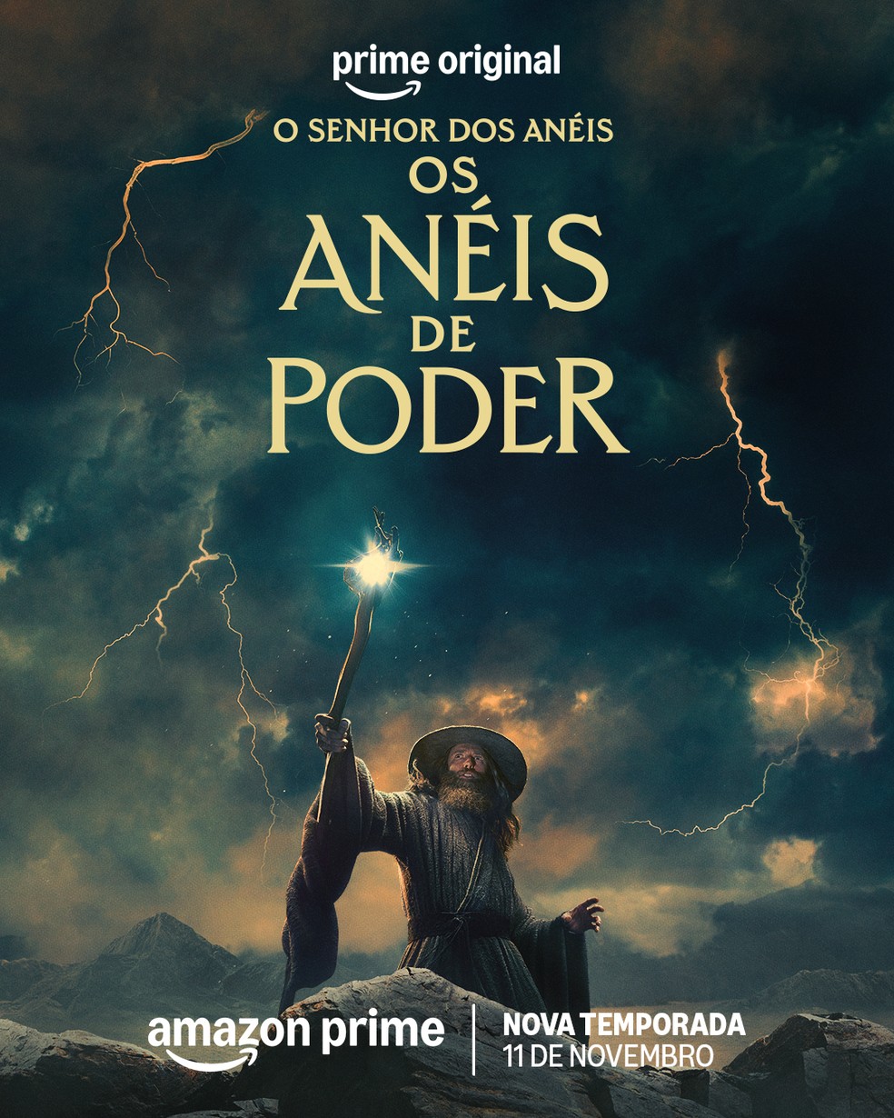 Cartazes de O Senhor dos Anéis: Os Anéis de Poder — Foto: Divulgação