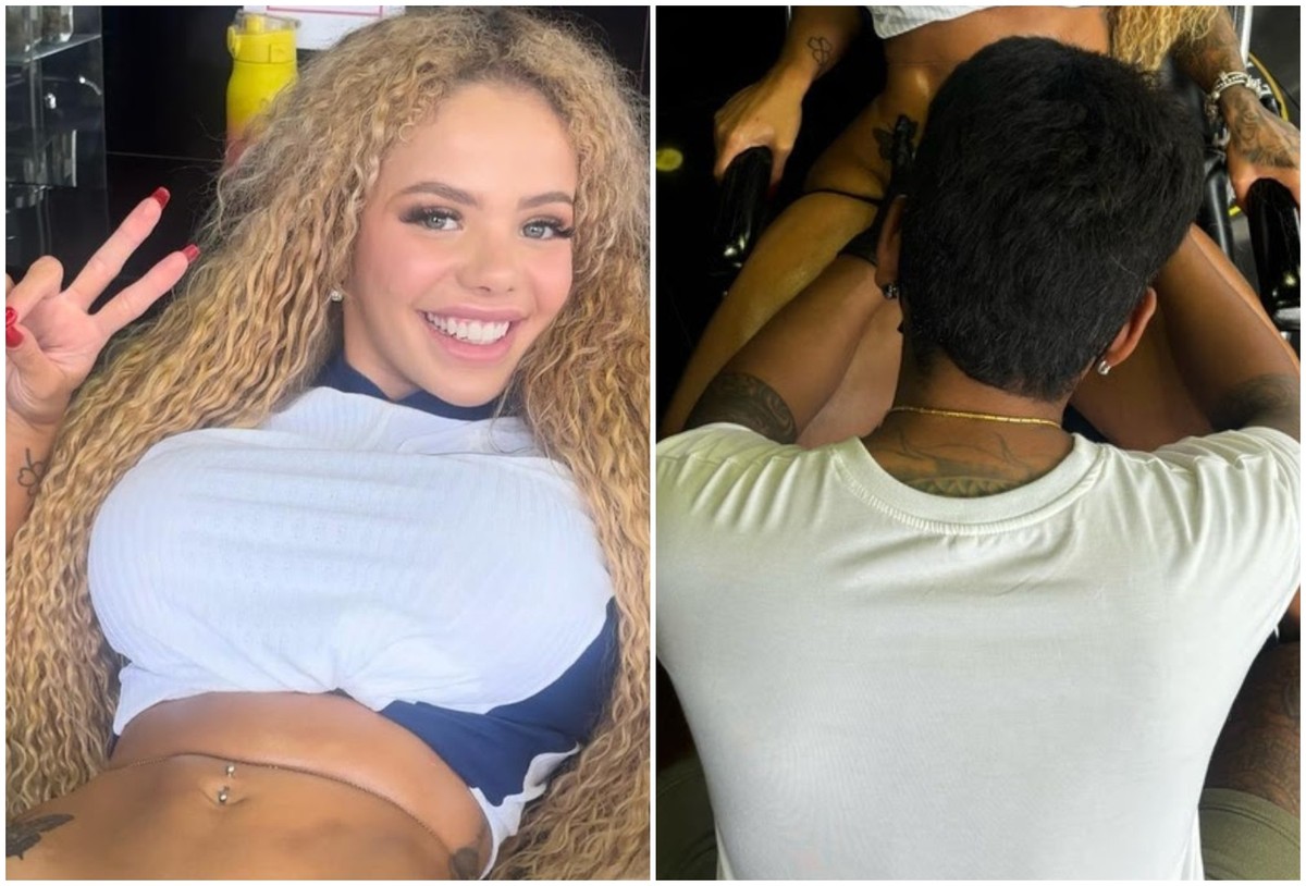 Musa do OnlyFans recebe R$ 53 mil para tatuar nome de jogador de futebol