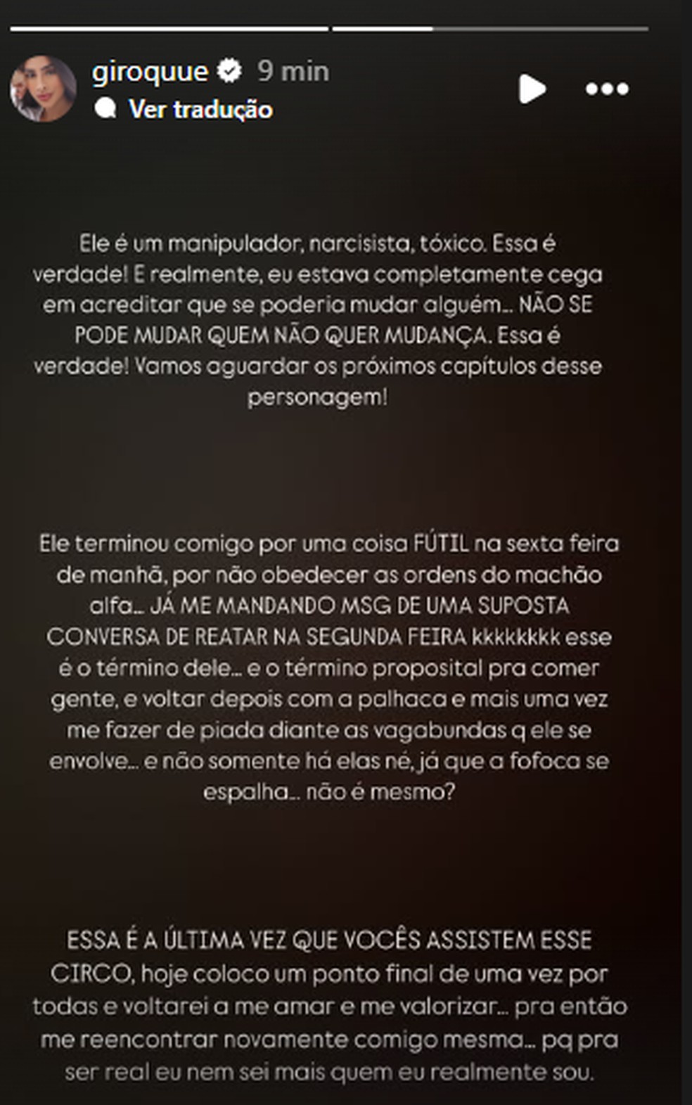Post de Giovanna Roque &mdash; Foto: Reprodu&ccedil;&atilde;o/Instagram
