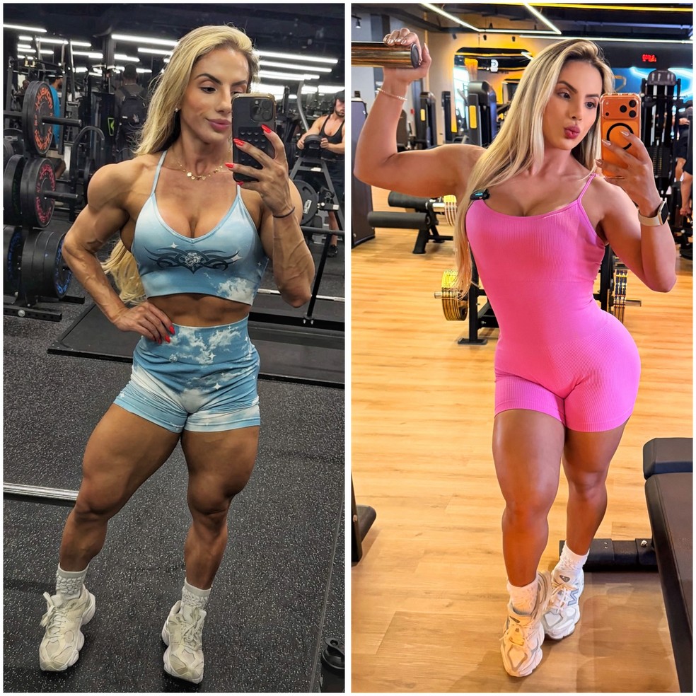Isa Pereira, como outros atletas de fisiculturismo, tem fase de ganho de peso entre campeonatos — Foto: Reprodução | Instagram