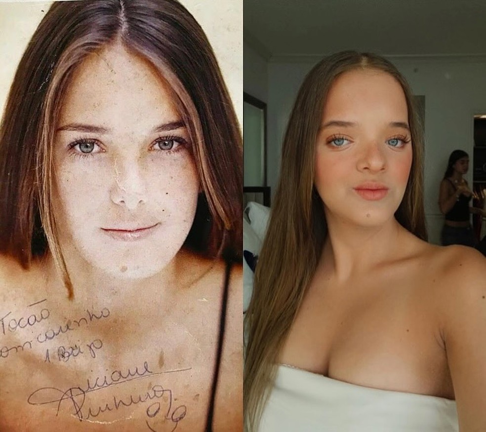 Rafa Justus resgata foto de Ticiane Pinheiro aos 17 anos e compara: 'Gêmeas?' — Foto: Reprodução/Instagram
