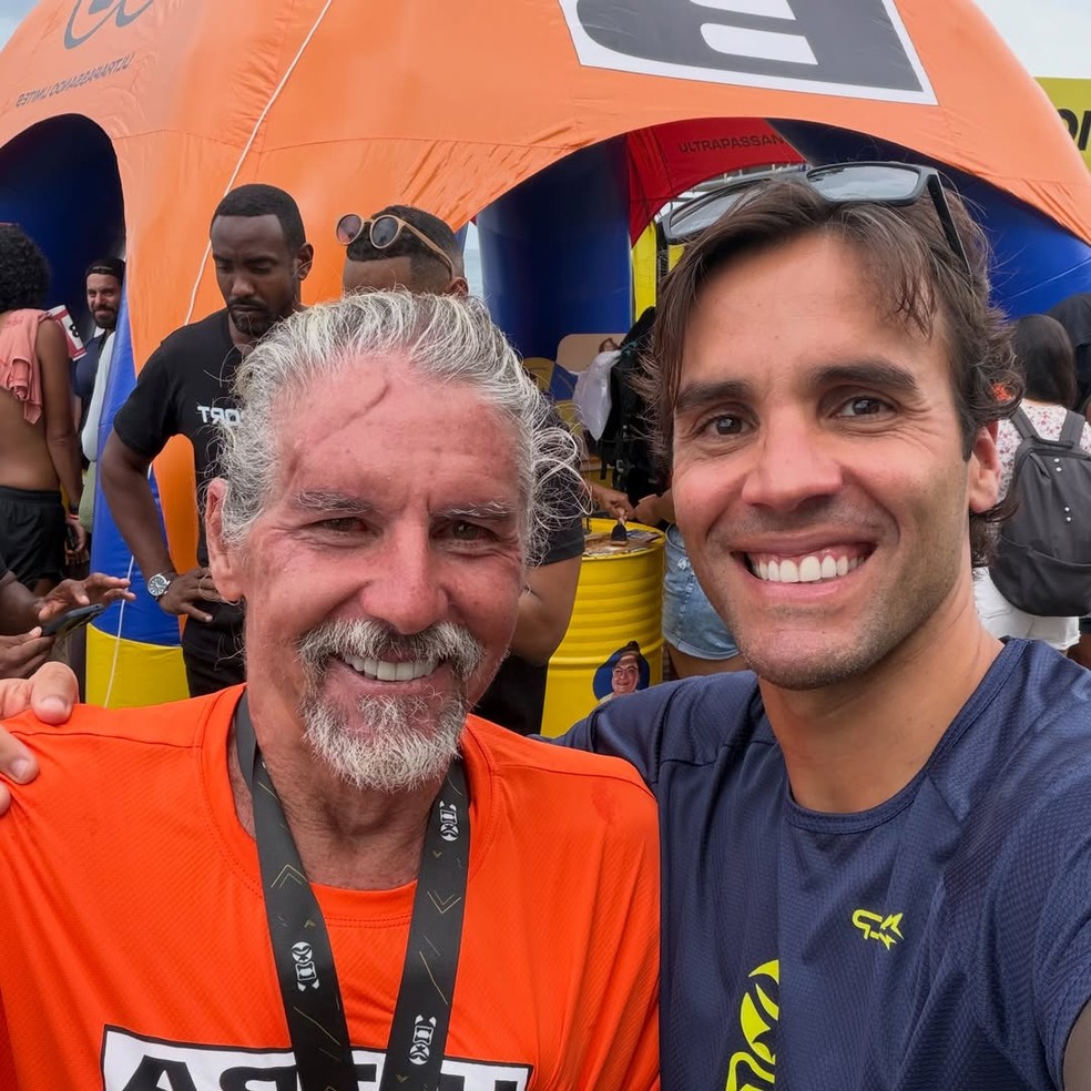 Daniel Cady fica em segundo lugar em competição de aquathlon e triathlon — Foto: Loly Silva