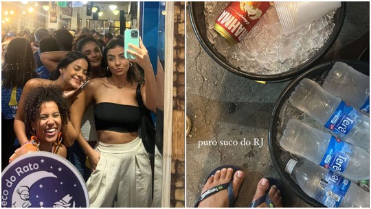 Solteira, Bella Campos volta para o Rio de Janeiro e curte noite com amigas