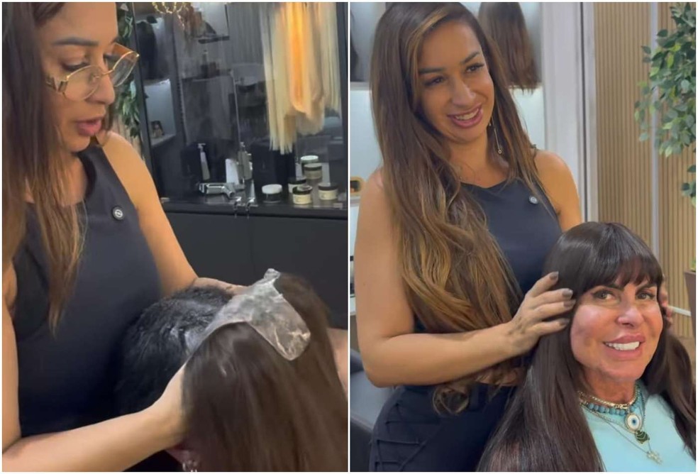 Gretchen: antes e depois &mdash; Foto: Reprodu&ccedil;&atilde;o/Instagram