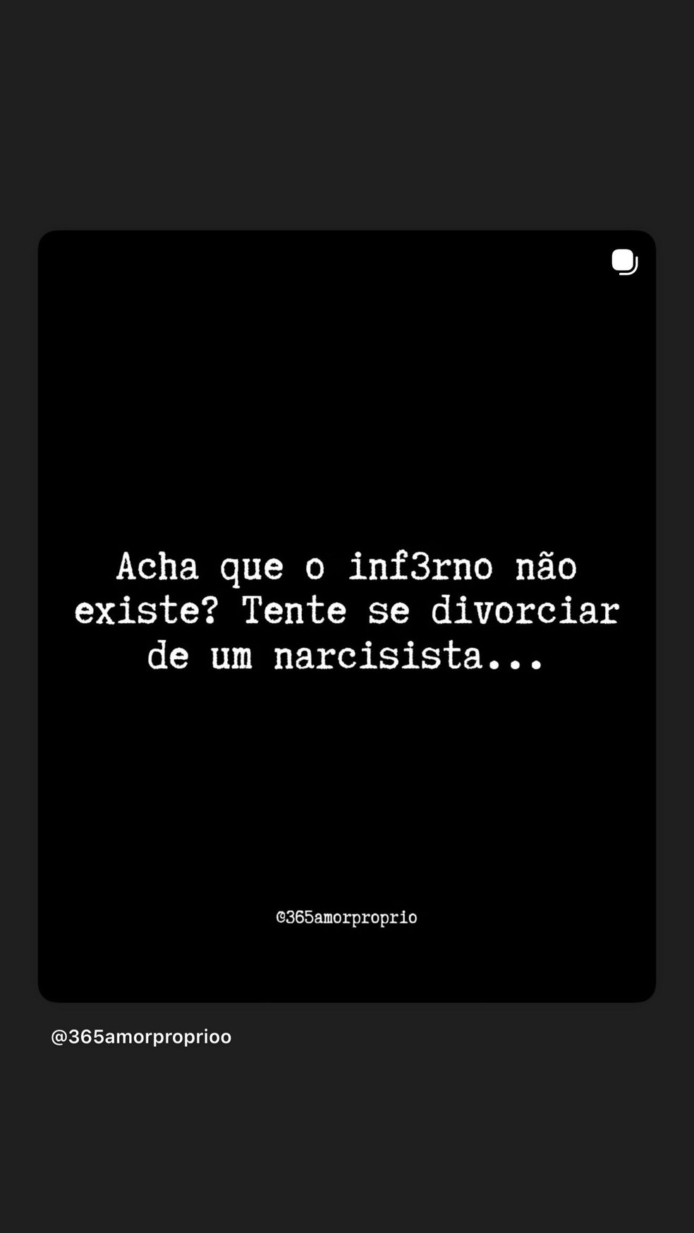 Lorena Maria compartilha posts sobre homens narcisistas ao falar de MC Daniel — Foto: Reprodução/Instagram Lorena Maria