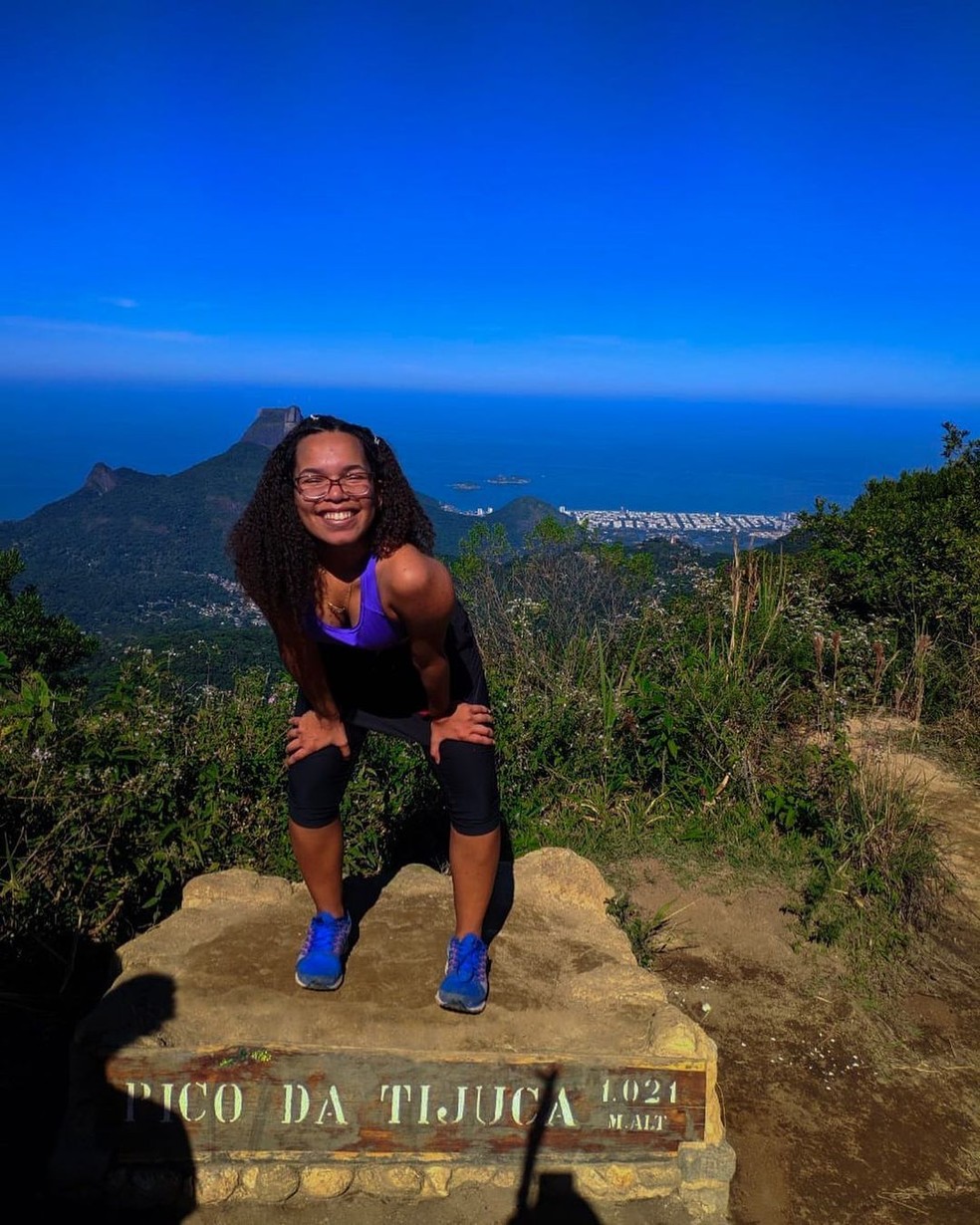 Maria Mariá no Pico da Tijuca, no Rio de Janeiro — Foto: Reprodução/Instagram