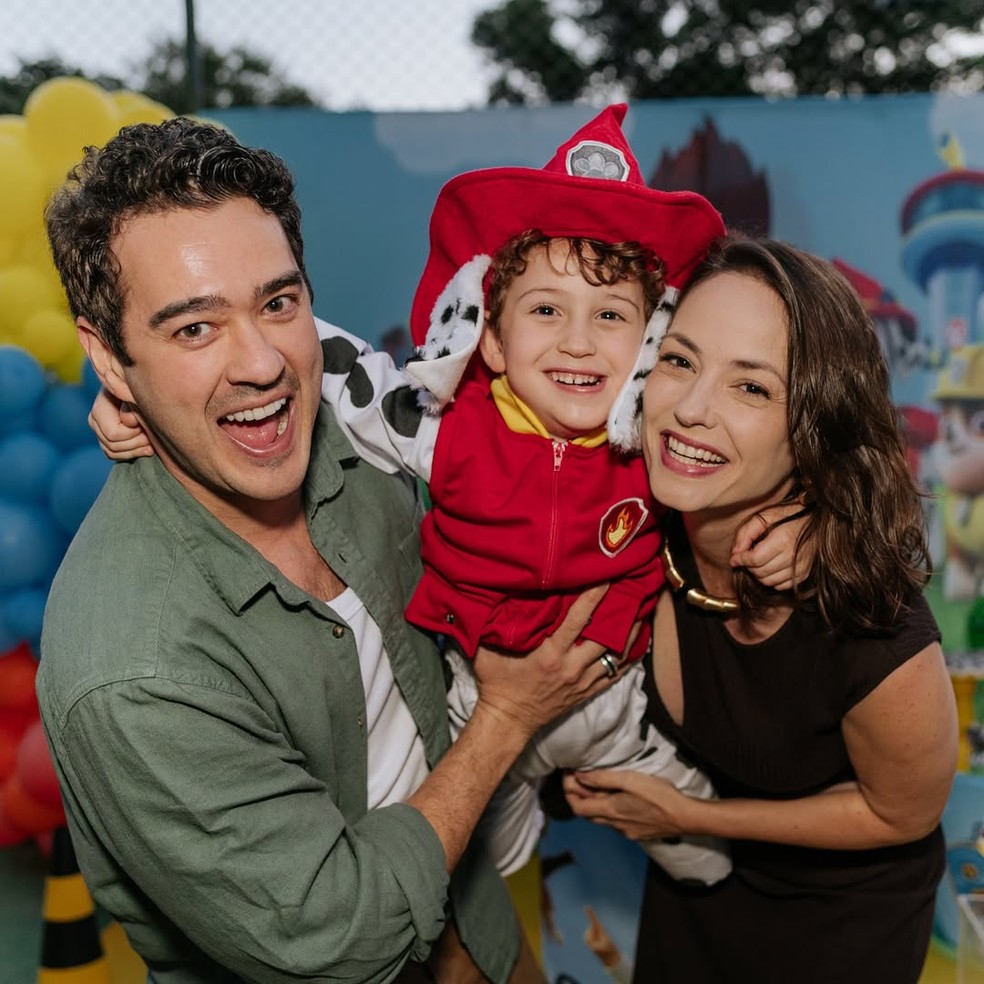 Marcos Veras e Rosanne Mulholland comemoram aniversário do filho, Davi — Foto: Babuska Fotogragrafia