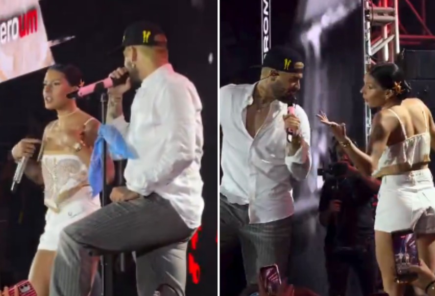 Web aponta 'climão' entre Ana Castela e Zé Felipe durante show em navio: 'Está desconfortável' — Foto: Reprodução/X