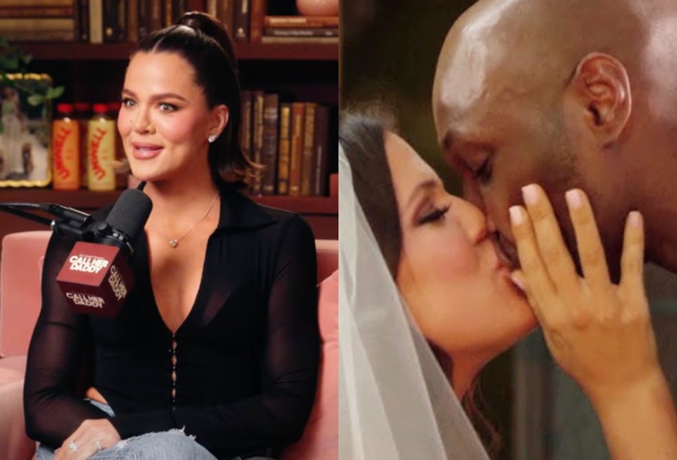 Khloé Kardashian e Lamar Odom — Foto: Youtube/Call Her Daddy e Divulgação