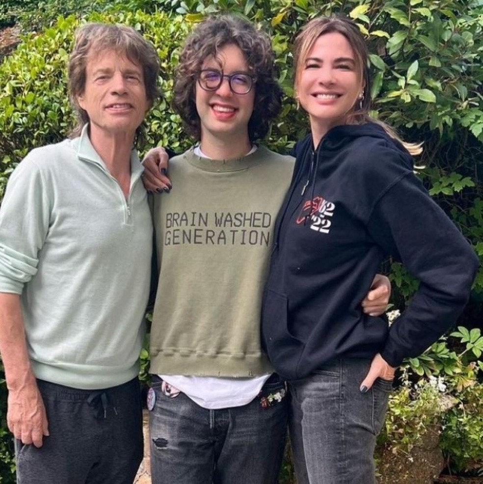Luciana Gimenez e Mick Jagger são pais de Lucas Jagger — Foto: Reprodução/Instagram