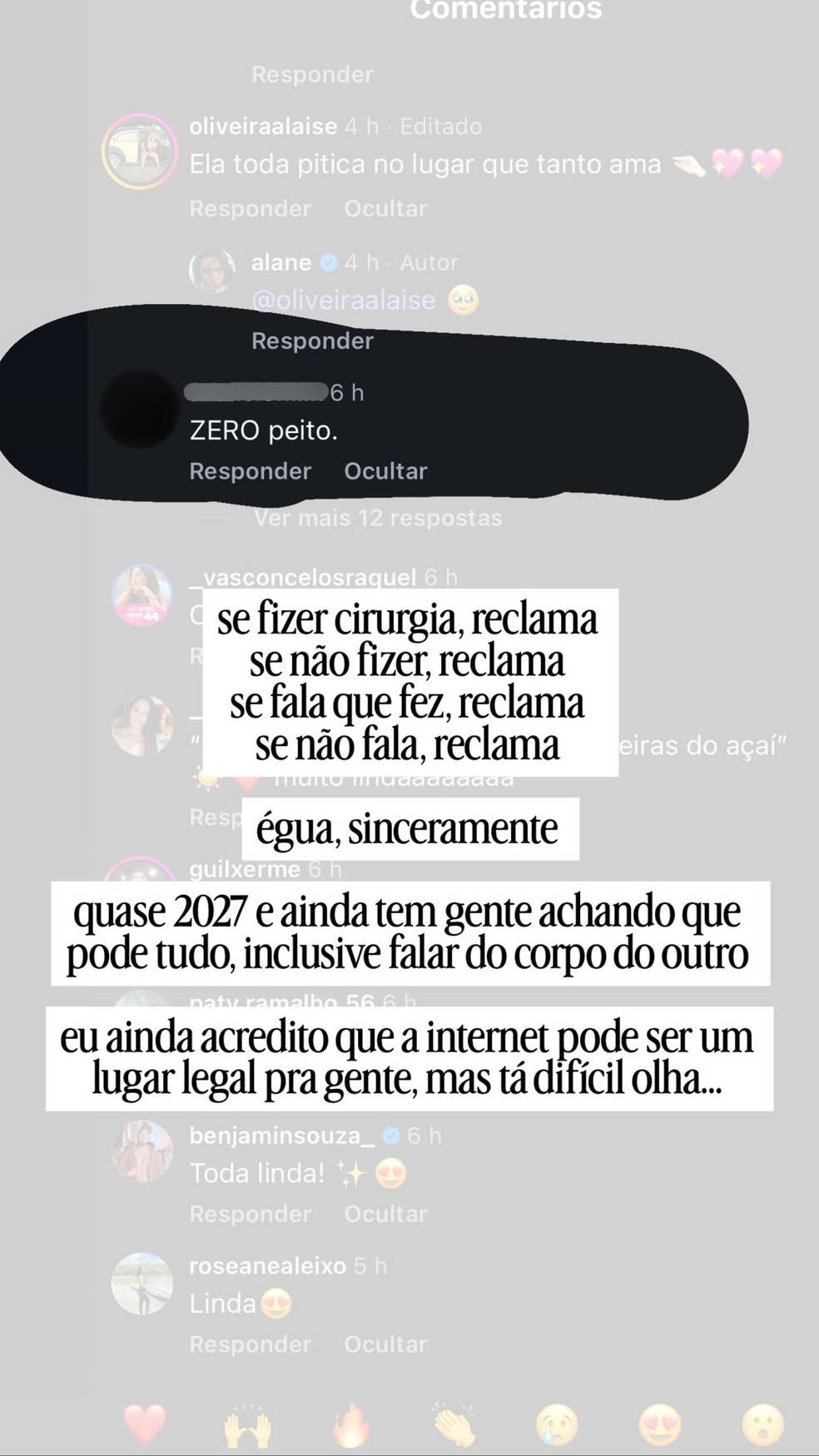 Story de Alane Dias — Foto: Reprodução/Instagram