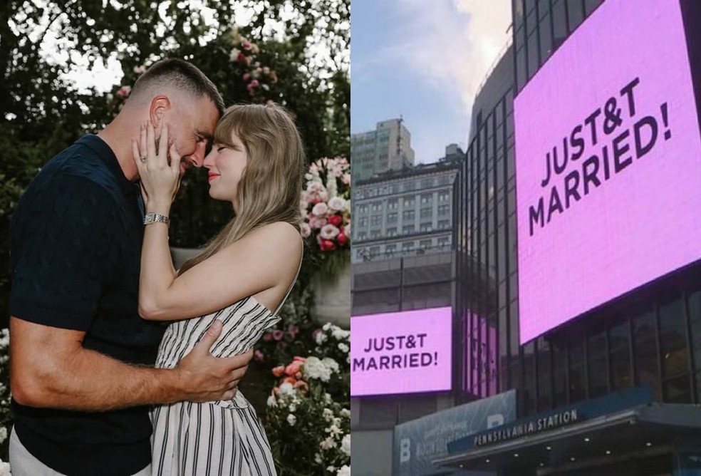 Taylor Swift e Travis Kelce — Foto: Reprodução/Instagram