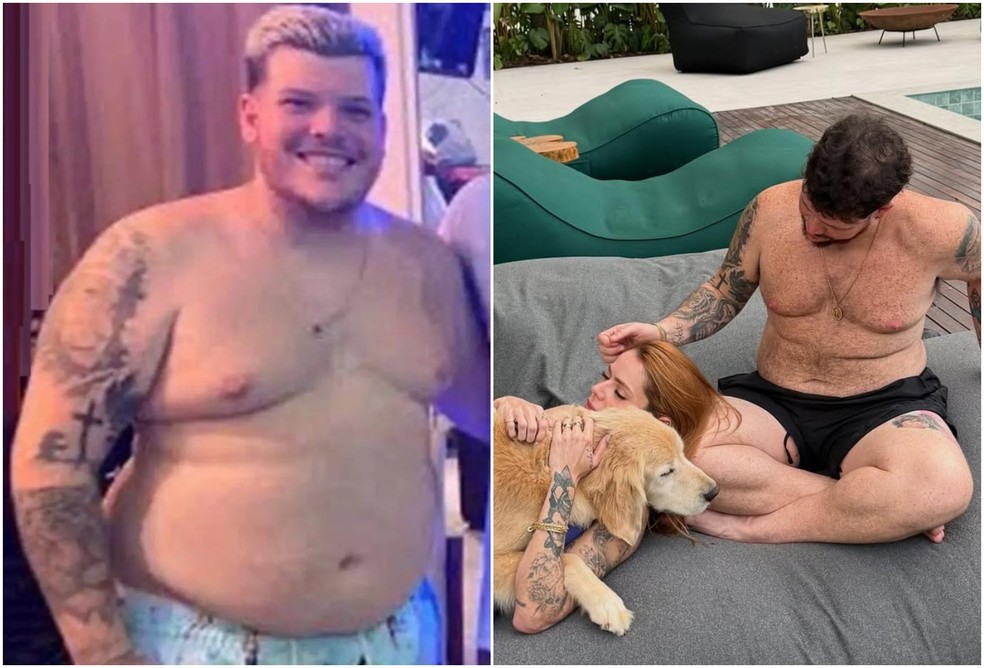 Antes e depois de Ferrugem — Foto: Reprodução/Instagram
