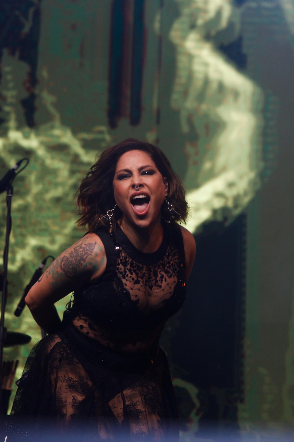 Pitty em show daturnê de despedida em SP — Foto: Patrícia Devoraes/BrazilNews