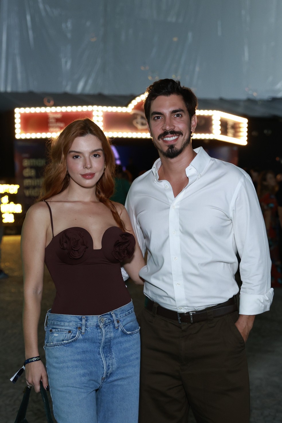 Giovanna Lancellotti e o noivo, Gabriel David — Foto: Roberto Filho / Brazilnews