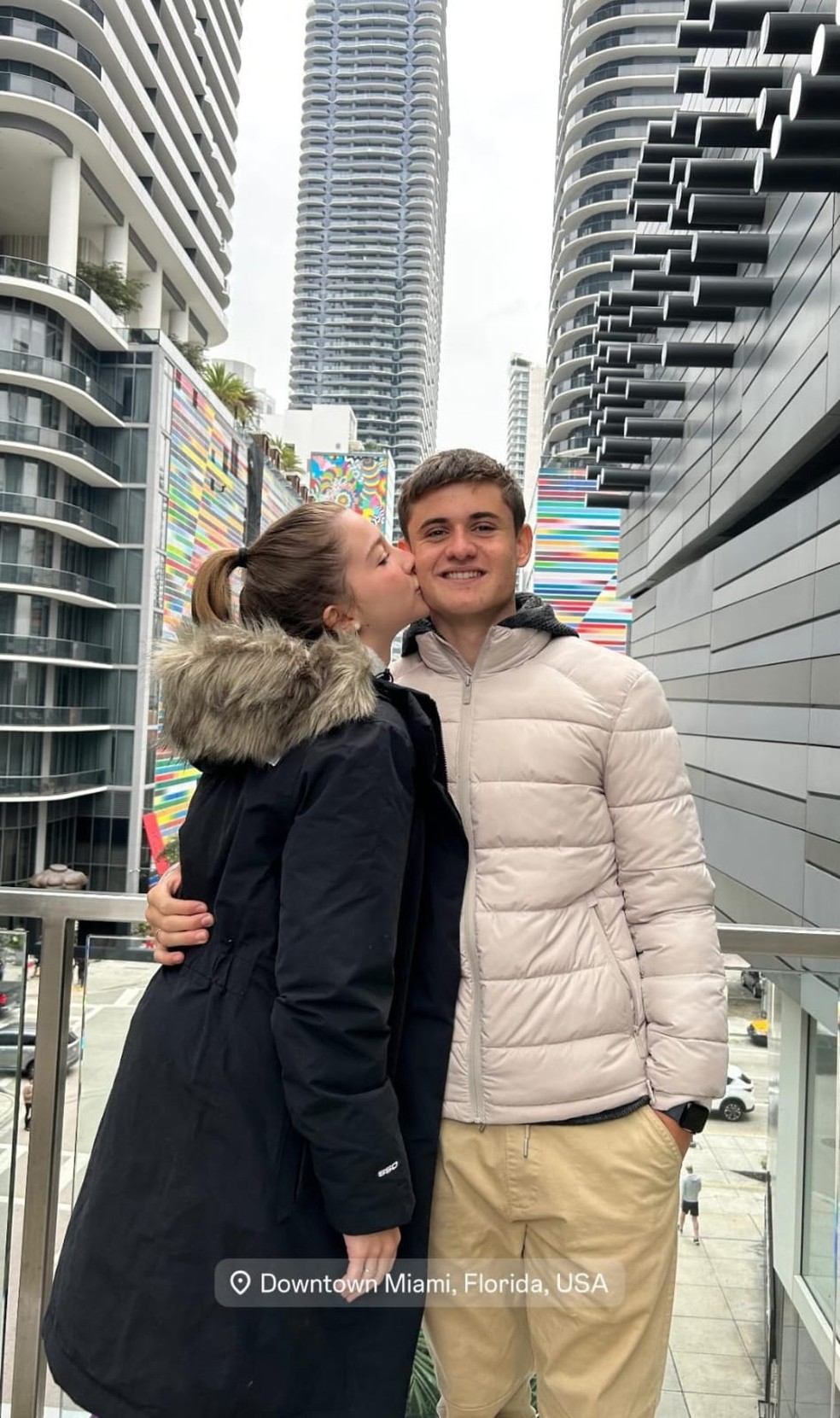 Lara Camillo e Luca Avallone — Foto: Reprodução/Instagram